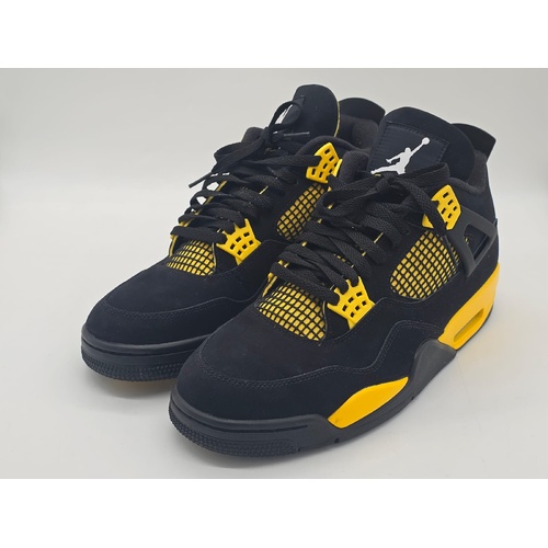 Nike Air Jordan 4 Retro Thunder DH6927-017 Size 11 US Black Yellow 2023