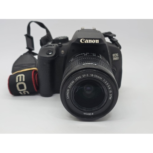 Canon EOS 700D DSLR Camera with EF-S 18-55mm f/3.5-5.6 IS STM Lens