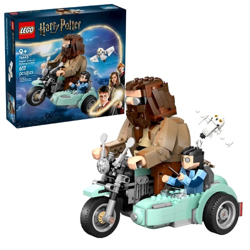 LEGO Harry Potter Hagrid and Harry’s Motorcycle Ride 76443 617pcs Age Level 9+