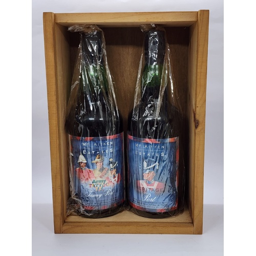 Mt. Aitken Estates Army Tattoo 88 Tawny Port 2 Bottle Set in Wood Box
