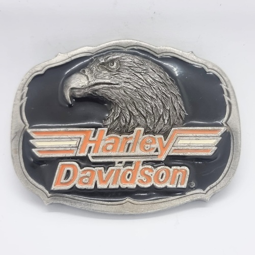 Harley Davidson Eagle H403 Belt Buckle 1991 Baron USA Vintage HD Collectible