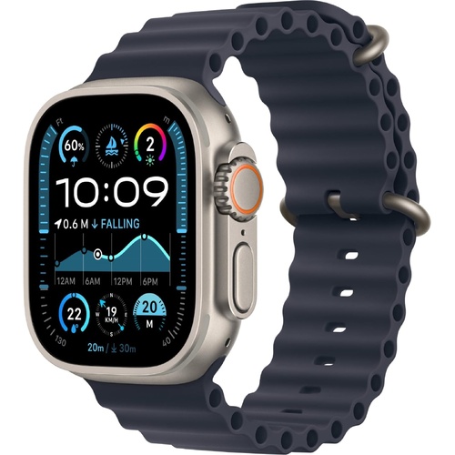 Apple Watch Ultra 2 49mm Titanium Blue Ocean Band GPS + Cell MREG3ZP/A