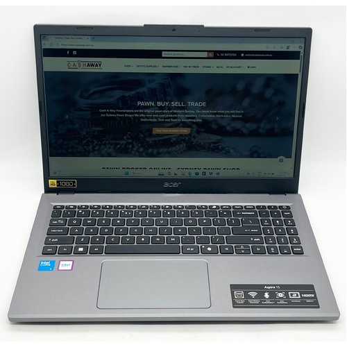 Acer Aspire 15 15.6 Inch FHD Core 5 8GB 512GB SSD Win11 Laptop Grey