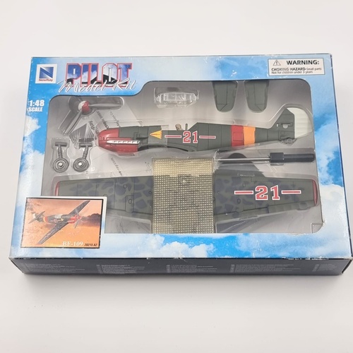 NewRay 1:48 Scale BF-109 Model Kit WWII German Fighter Plane 20215 A2