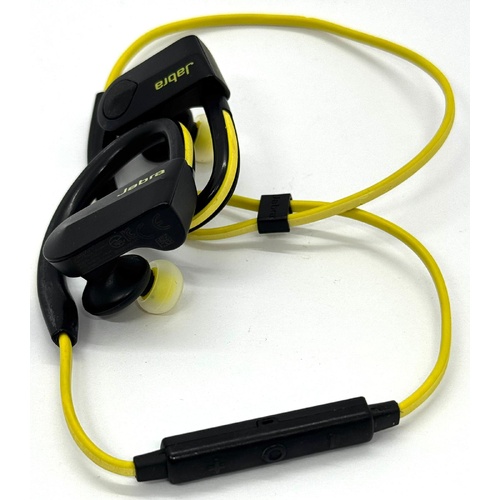 Jabra Sport Pace Wireless Earbuds Yellow Premium Sound Secure Fit