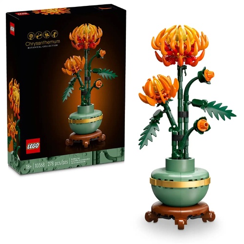 LEGO Botanical Chrysanthemum 10368 Set 278pcs Flowers for Adults 18+