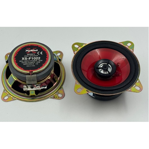 Sony Xplod XS-F1022 4 inch 80W 2-Way Car Audio Speakers Pair Durable