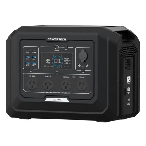Powertech S1 Portable Power Station 1024Wh 2000W Bluetooth WiFi MB4102