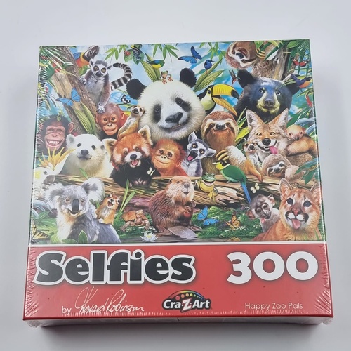 Selfies 300pc Jigsaw Puzzle Howard Robinson Happy Zoo Pals 61cm x 46cm