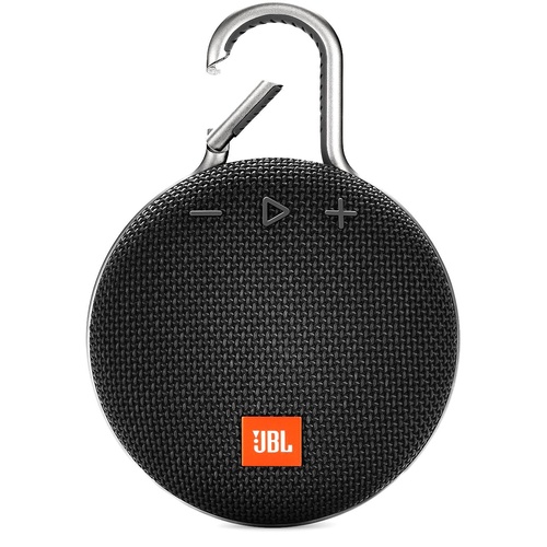 JBL Clip 3 Portable Bluetooth Speaker Black Waterproof Wireless Sound