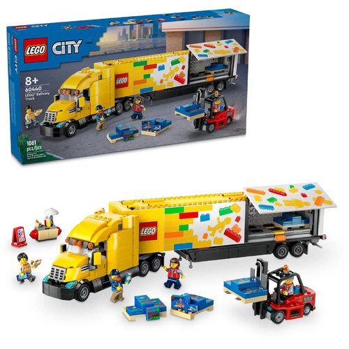 LEGO City Delivery Truck 60440 1061pcs Forklift Minifigures Ages 8+