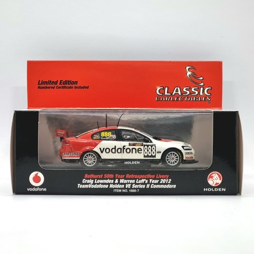 Craig Lowndes Warren Luff 2012 TeamVodafone Holden VE Series II Commodore 1:43