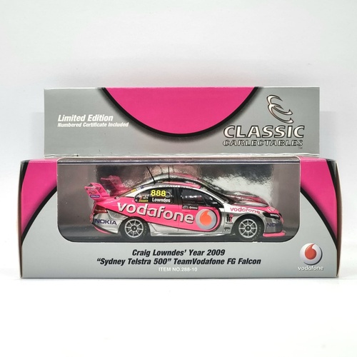 Classic Carlectables 1:43 Craig Lowndes 2009 Pink Vodafone FG Falcon 888