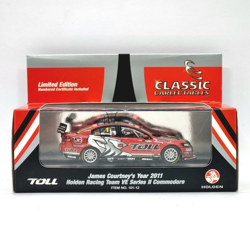 Classic Carlectables Toll Holden VE II Commodore James Courtney 1:43