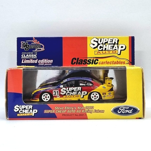 Classic Carlectables Supercheap Auto Ford AU Falcon 31 Steve Ellery 2002 1:43