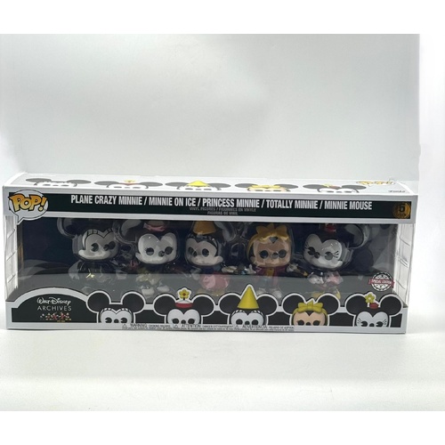 Funko Pop Walt Disney Archives Minnie Mouse 5 Pack Vinyl Figures Set