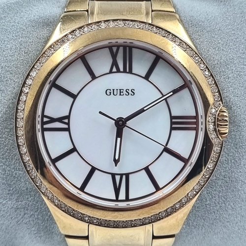 Guess Ladies Watch U15503L1 Rose Gold Mother of Pearl Dial Quartz