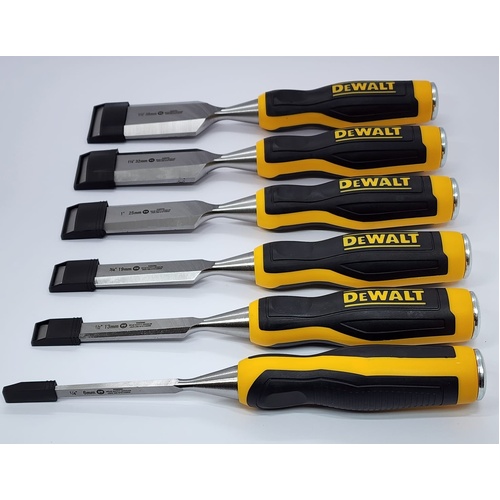 DeWalt DWHT16852-9 6 Piece Wood Chisel Set