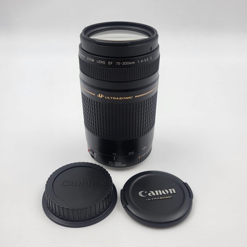 Canon EF 75-300mm f/4-5.6 II Ultrasonic Zoom Lens Sharp Zoom for DSLR