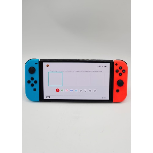 Nintendo Switch OLED Model Handheld Console Neon Blue Neon Red Joy-Con with Dock