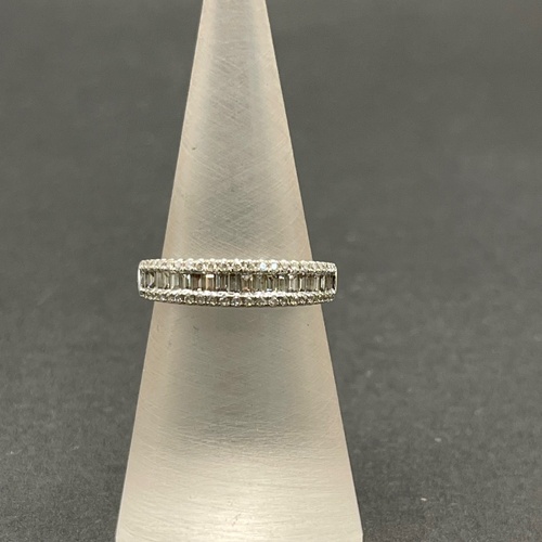 Ladies 18ct White Gold Multi Row Diamond Ring