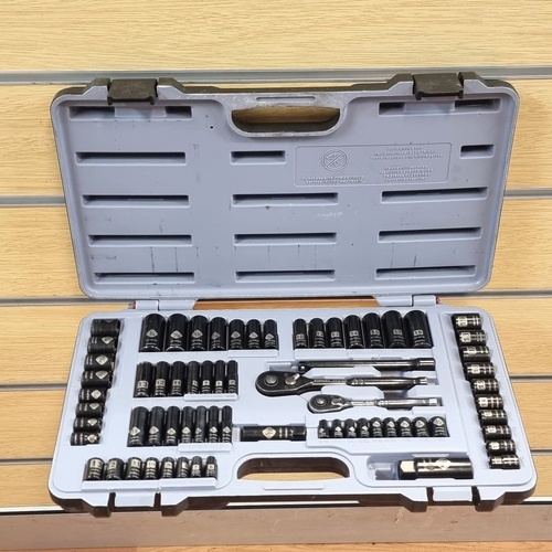 Stanley 69pc Socket Set 1/4in 3/8in Drive Metric SAE Mechanics Tools