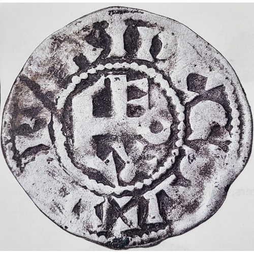 Medieval France Anjou Foulques V Denarius Silver Coin Angers Boudeau 153
