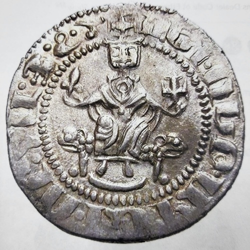 Medieval Armenian Silver Coin Levon I AR Tram AD 1199-1219 Lion Throne