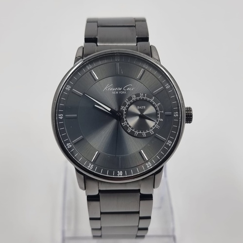 Kenneth Cole New York KC9030 Mens Gunmetal Stainless Steel Bracelet Watch