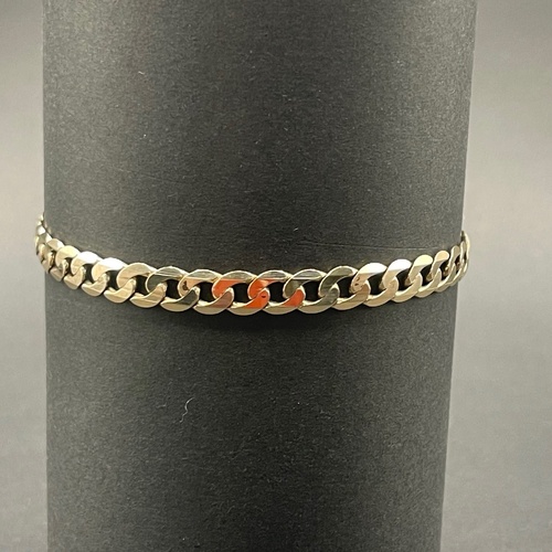 Mens 9ct Yellow Gold Curb Link Bracelet