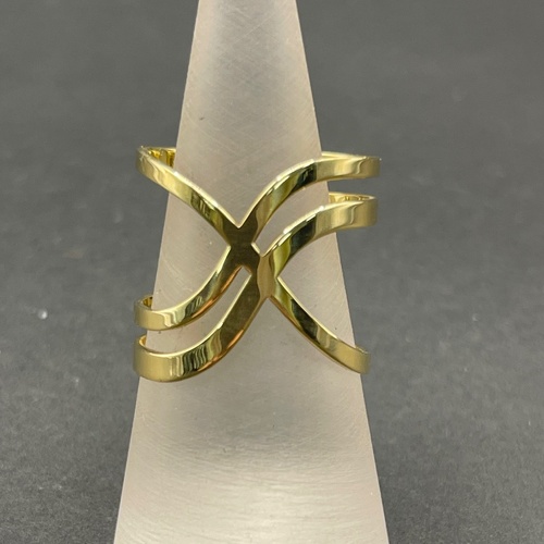 Ladies 18ct Yellow Gold Fancy Cuff Ring