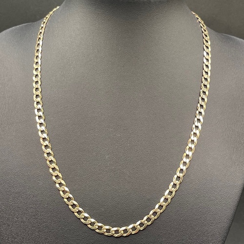 Unisex 9ct Yellow Gold Curb Link Necklace