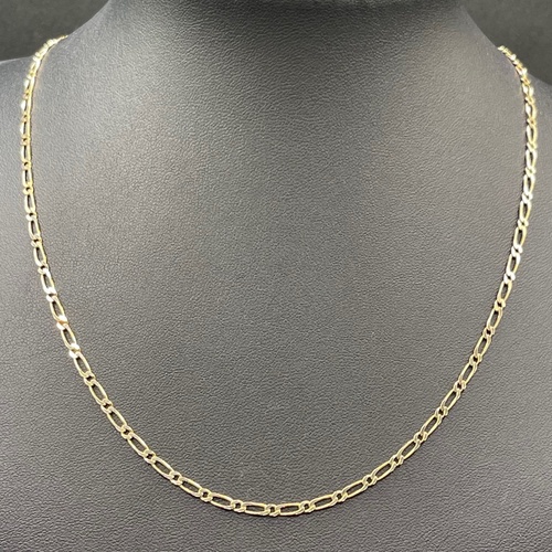Unisex 9ct Yellow Gold Figaro Link Necklace