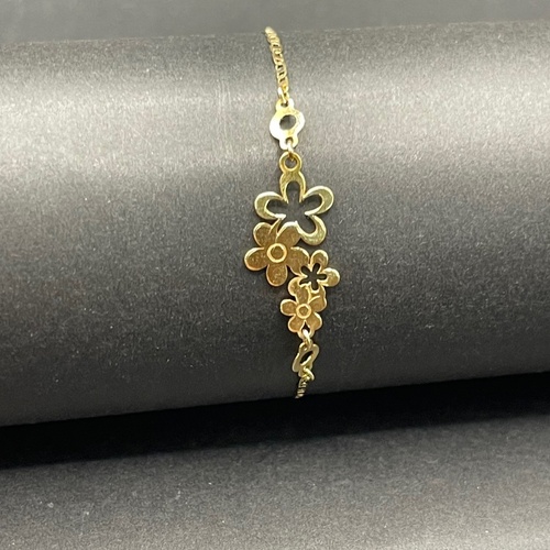 Child's 18ct Yellow Gold Anchor Link Bracelet