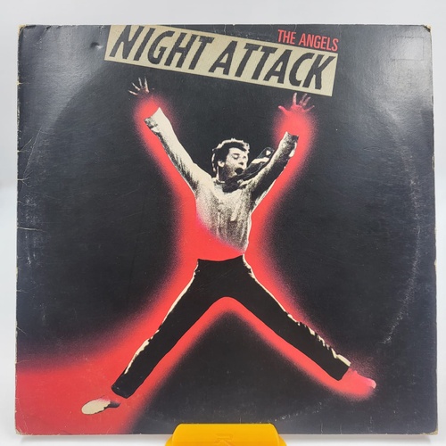 The Angels Night Attack 1981 Australian Pressing Vinyl LP Rock Classic