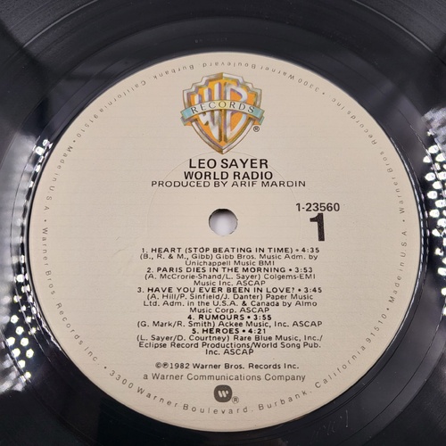 Leo Sayer World Radio 1982 Vinyl Record Classic Pop Rock LP Vintage