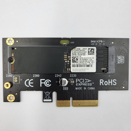 Samsung PM991 256GB M.2 NVMe SSD MZ-VLQ2560 with Adapter