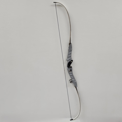 SF Archery Axiom Silver Riser Bow with Bag and String Hunting Target