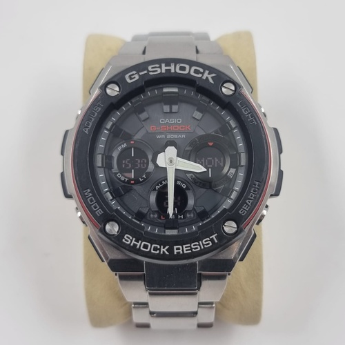 Casio G-Shock GST-S100D Stainless Steel Solar Analog Digital Mens Watch