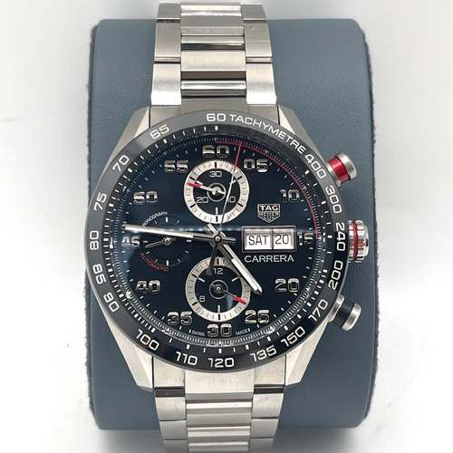 TAG Heuer Carrera 44mm Calibre 16 CBN2A1AA Automatic Black Dial Steel Watch