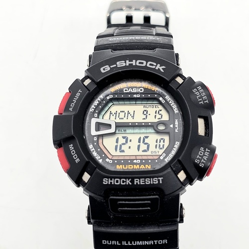 Casio G-Shock G-9000 Mens Digital Watch 200m WR Quartz Resin Black