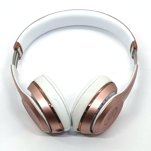 Beats Solo3 Wireless Bluetooth On-Ear Headphones A1796 Rose Gold with Case