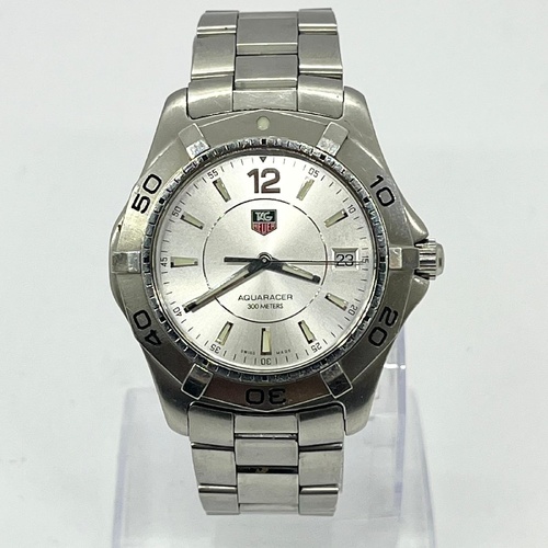 TAG Heuer Aquaracer WAF1112 300M Silver Stainless Steel Mens Watch
