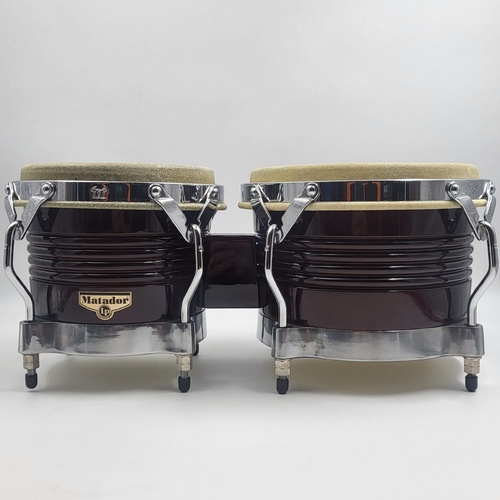 Matador LP Wood Bongos Set Latin Percussion Drums with Carry Bag and Tool