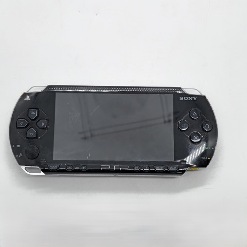 Sony PlayStation PSP-1002 Black Handheld Console with Charger and Case