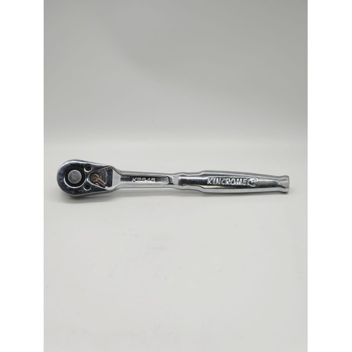 Kincrome 1/2 Inch Reversible Ratchet Drive K2945 Chrome Vanadium Steel Tool