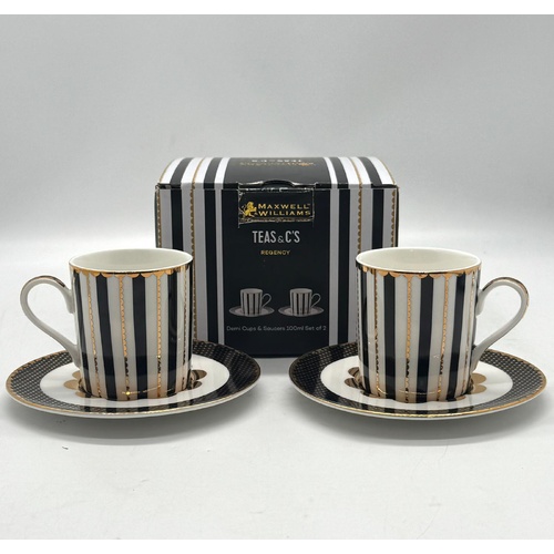 Maxwell & Williams Teas & C's Regency Demi Cup and Saucer Set of 2 100ML