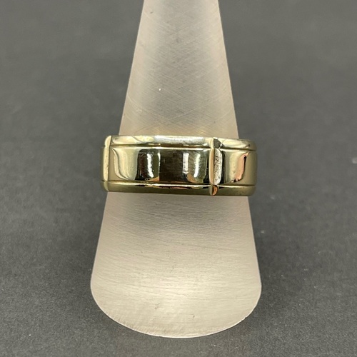 Mens 10ct Yellow Gold Band Ring