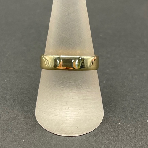 Unisex 9ct Yellow Gold Plain Band Ring
