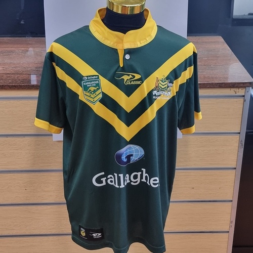 NRL Authentics 2023 Australia Rugby League Jersey 2XL Green Yellow